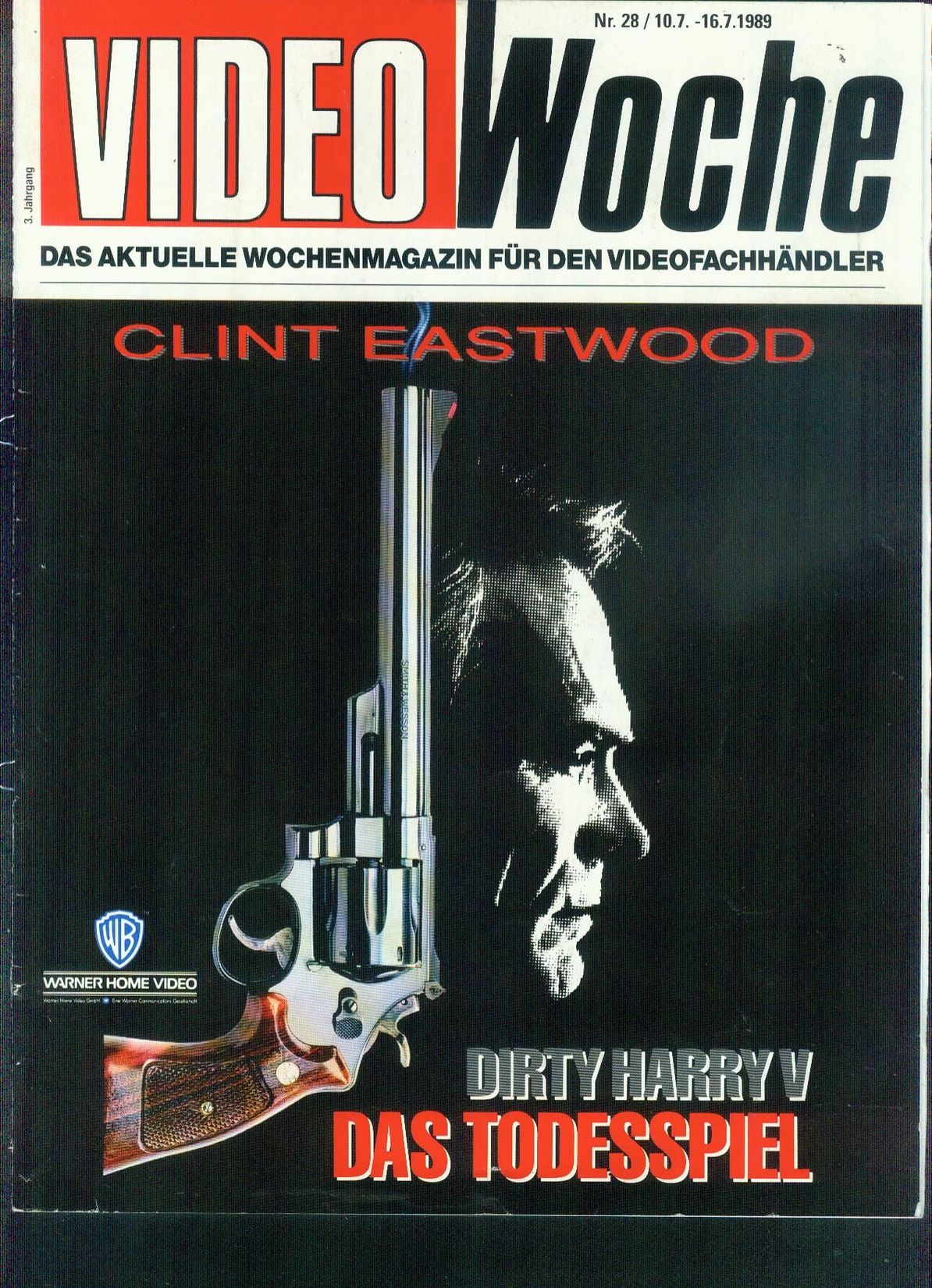 VIDEOWOCHE magazine side cover Issue 28   1989