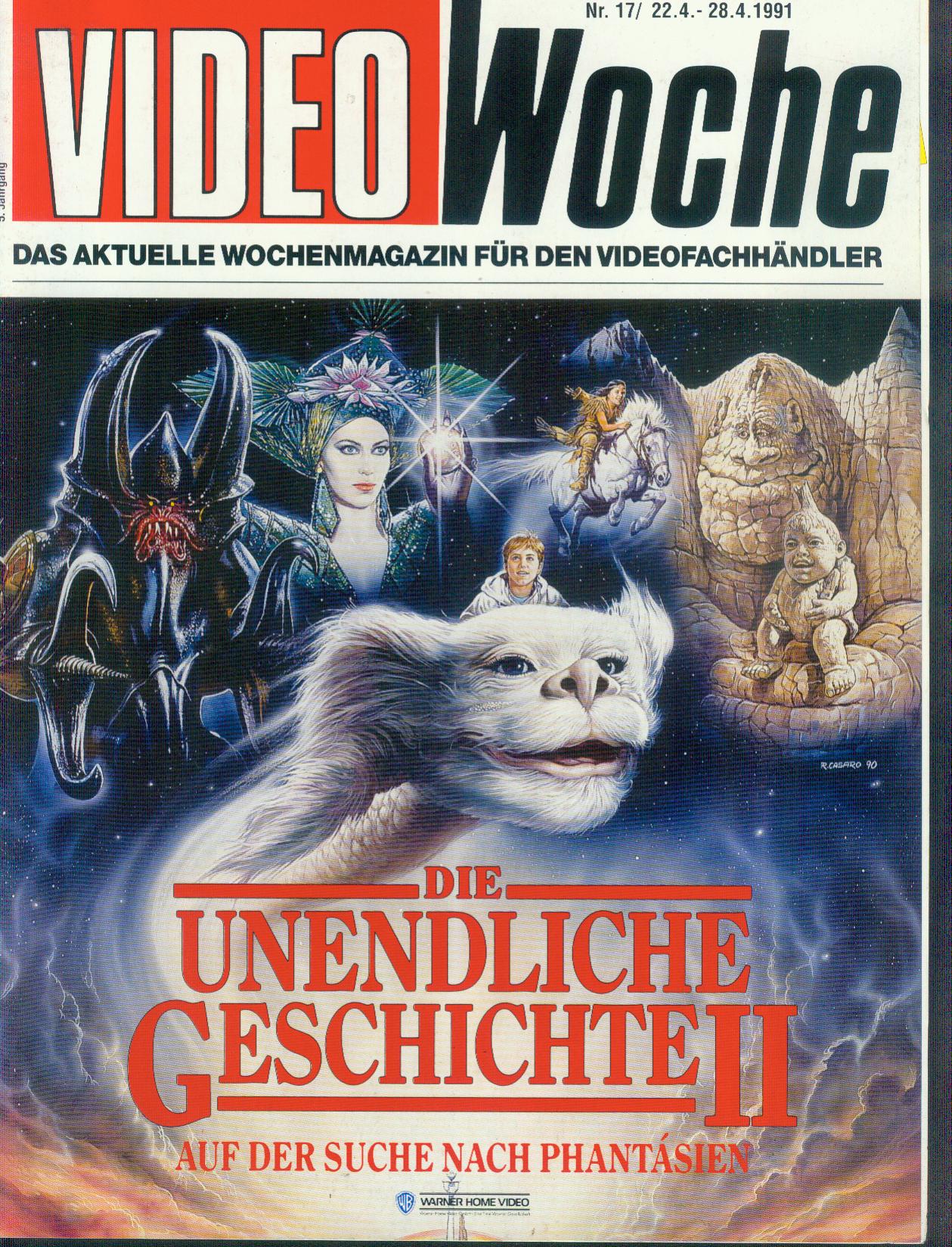 VIDEOWOCHE magazine side cover Issue 17   1991