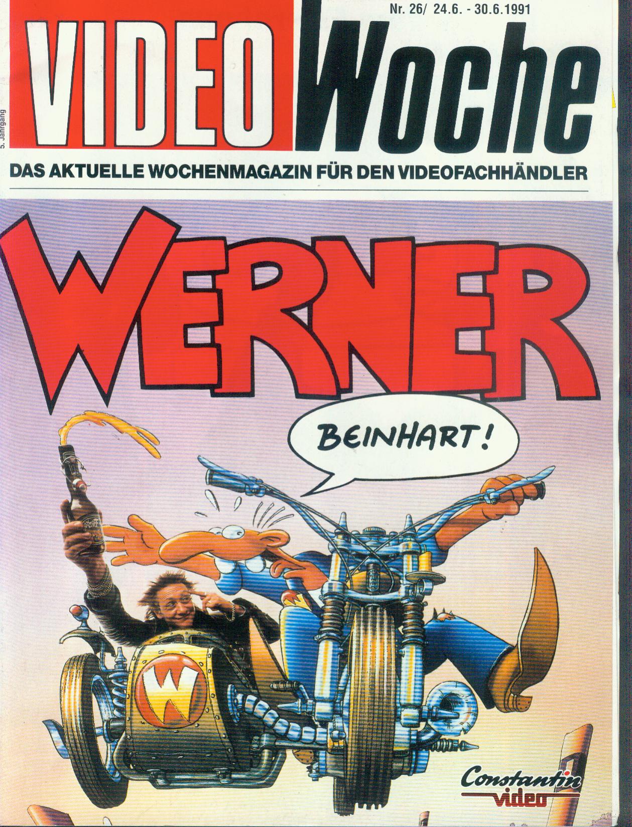 VIDEOWOCHE magazine side cover Issue 26   1991