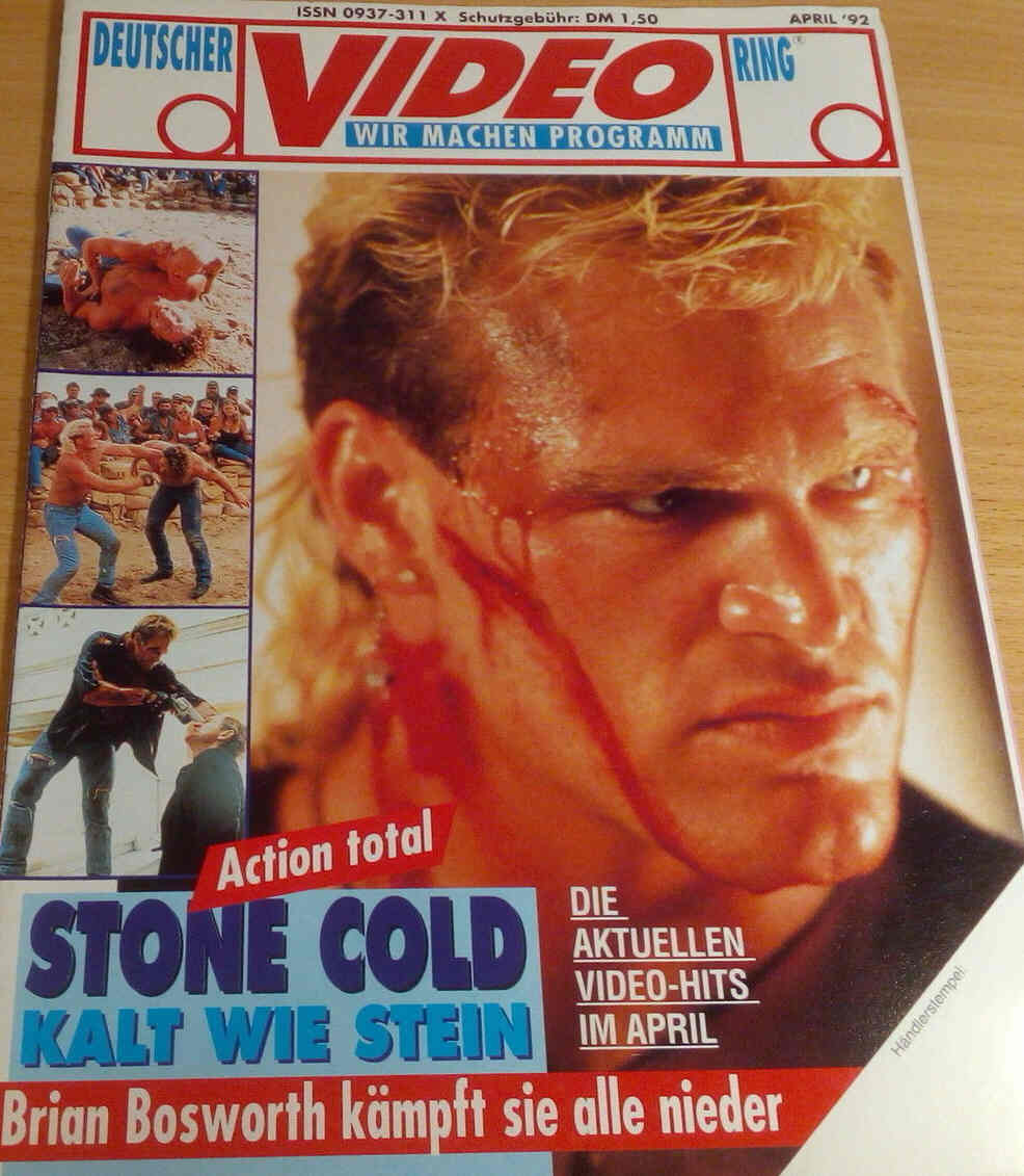 VIDEO RING magazine side cover April 1992