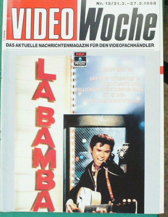 VIDEOWOCHE magazine side cover Issue 12   1988