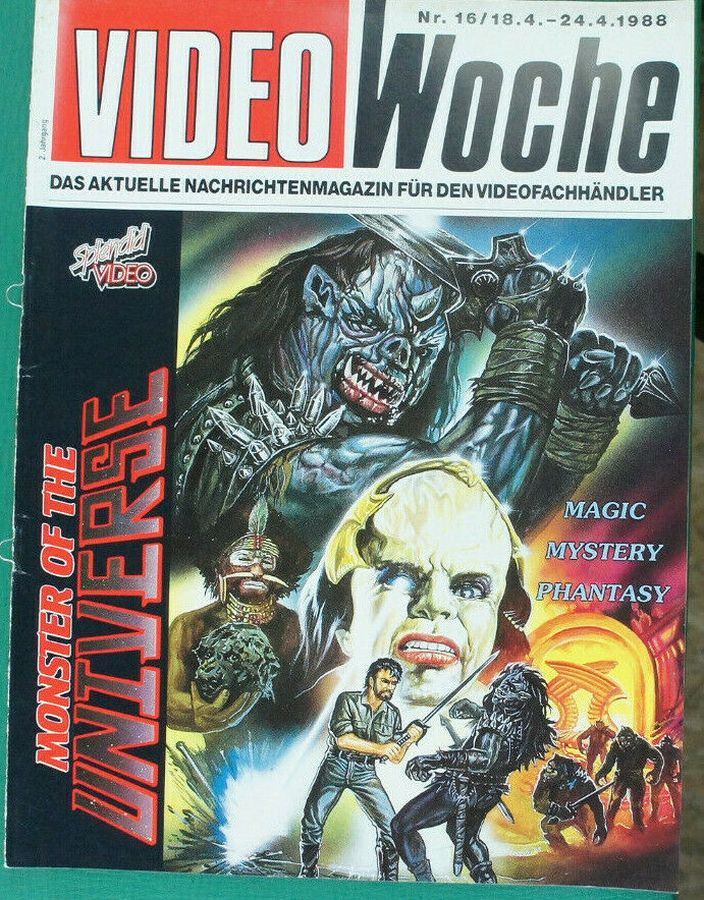 VIDEOWOCHE magazine side cover Issue 16   1988