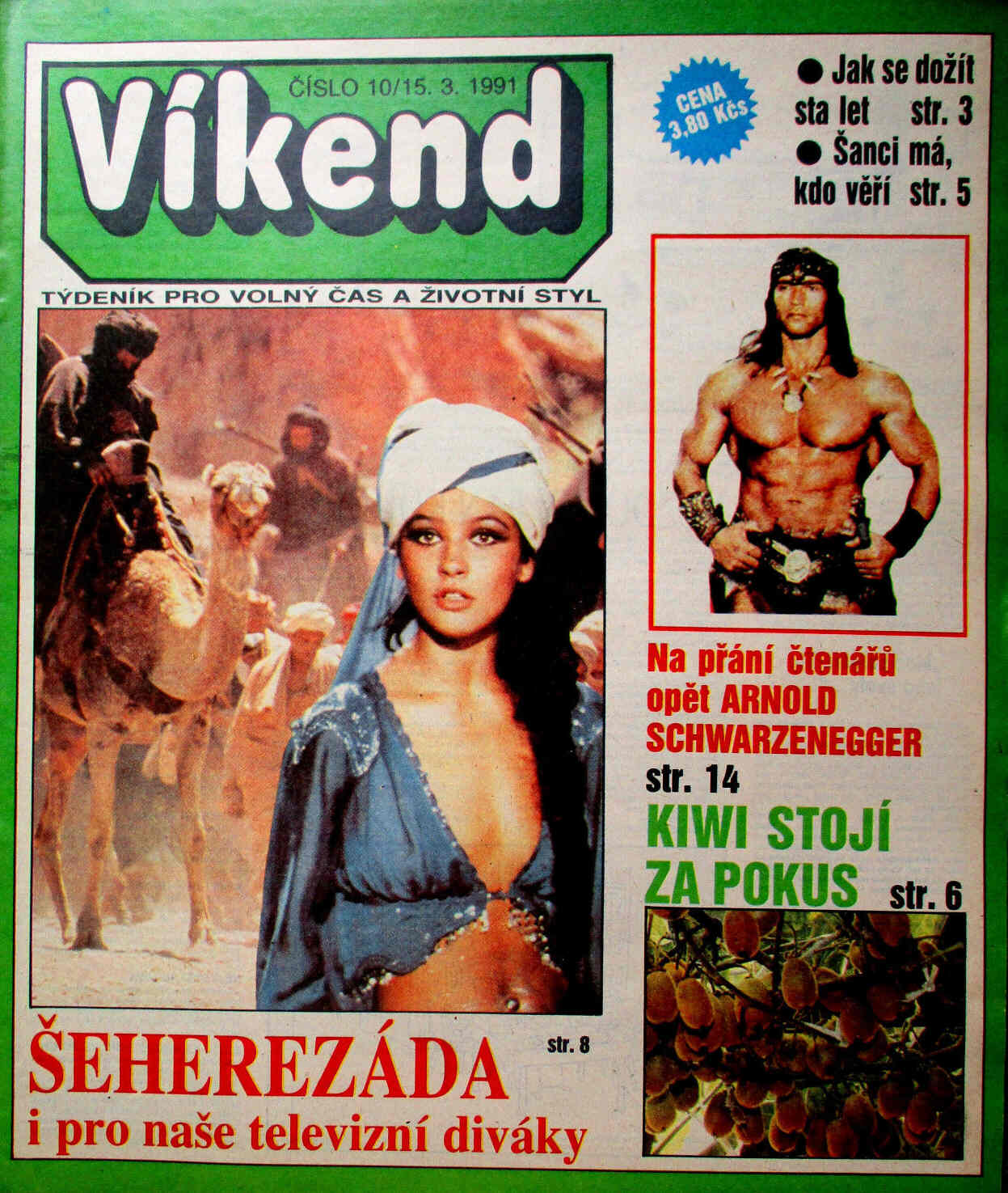 VIKEND magazine cover Issue 10 15 March 1991