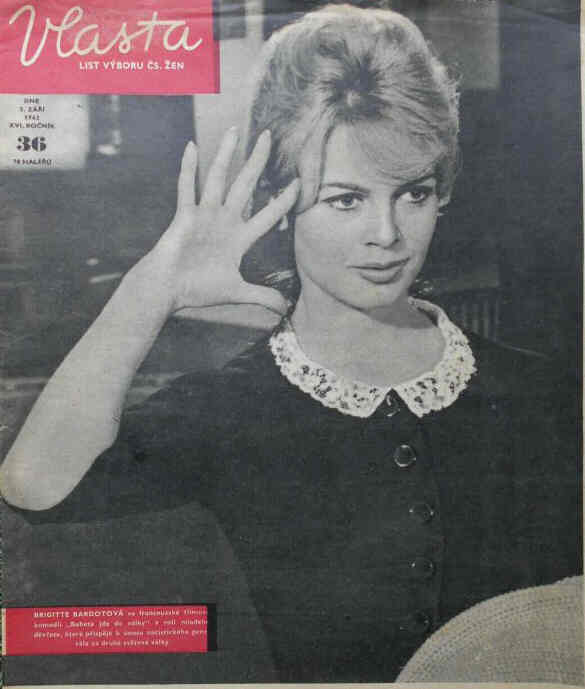 VLASTA magazine cover Issue 36   1962