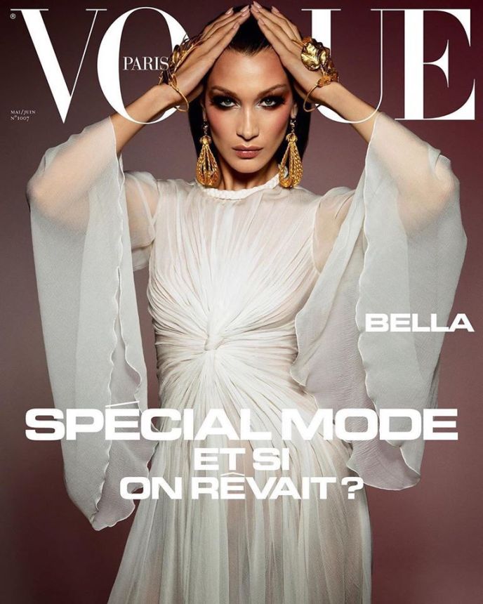 VOGUE FRANCE magazine side cover  May/June 2020