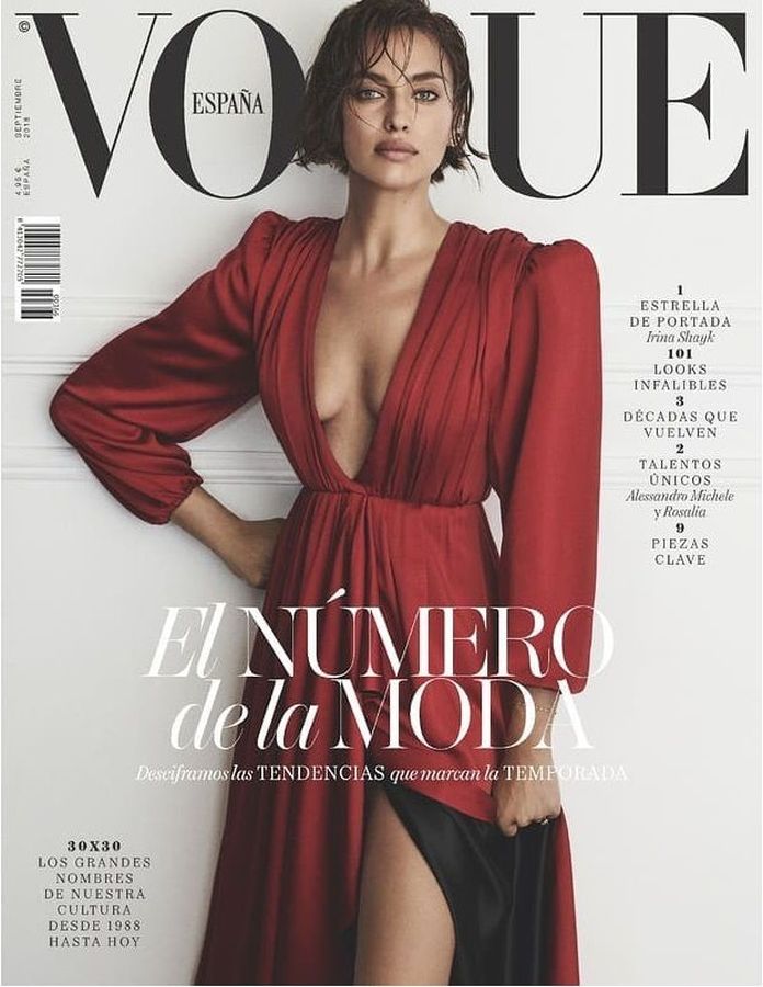 VOGUE SPAIN magazine side cover  September 2018