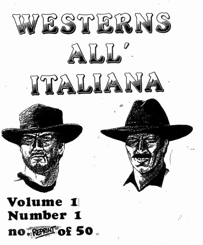 WESTERNS... ALL ITALIANA magazine side cover Issue 1  