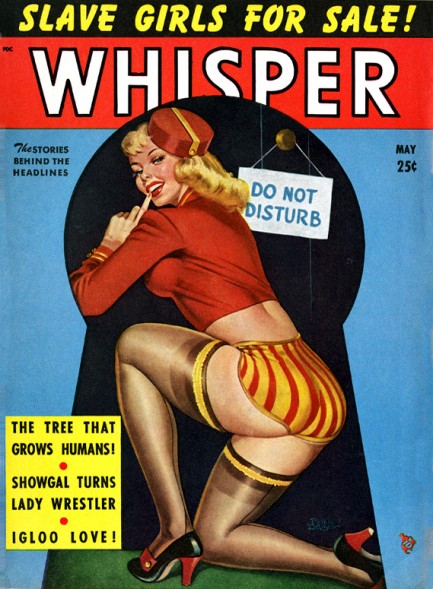 WHISPER magazine side cover  Vol 4 # 6 May 1951