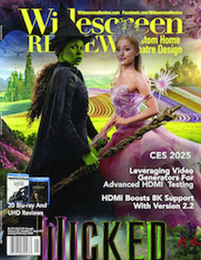 WIDESCREEN REVIEW magazine side cover Issue 277  January/February 2025