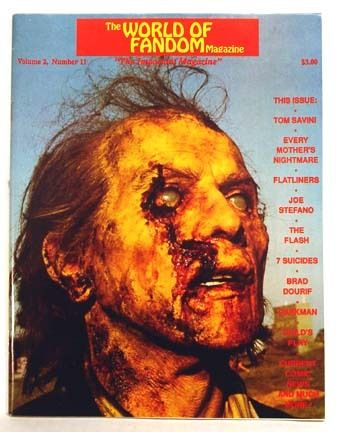 WORLD OF FANDOM magazine side cover  Vol 2 # 11 Fall 1990