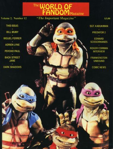 WORLD OF FANDOM magazine side cover  Vol 2 # 12 Winter-Spring 1991