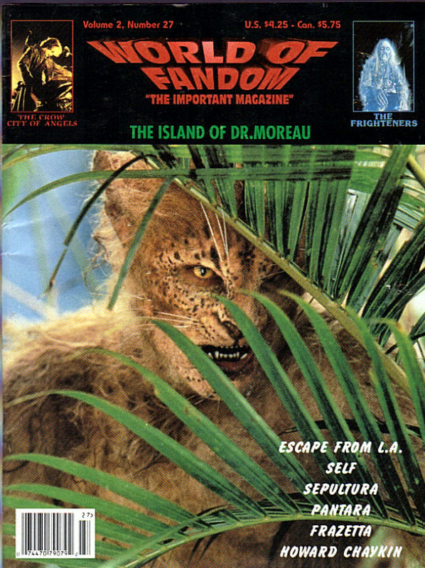 WORLD OF FANDOM magazine side cover  Vol 2 # 27 Summer 1996