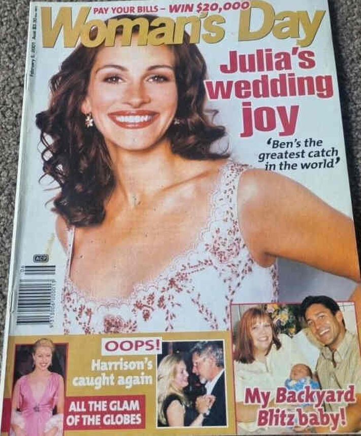 WOMANS DAY magazine side cover 8 February 2001