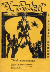 X-RATED (FINLAND) magazine side cover Issue 4  1993