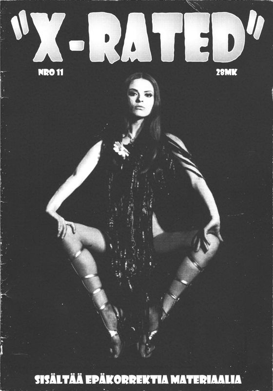 X-RATED (FINLAND) magazine side cover Issue 11  2000
