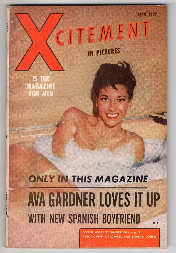 XCITEMENT magazine side cover  April 1957