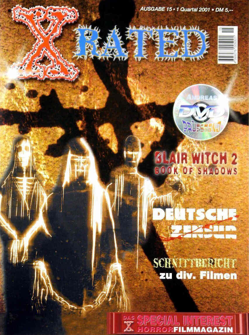 X RATED magazine cover Issue 15 December 2000