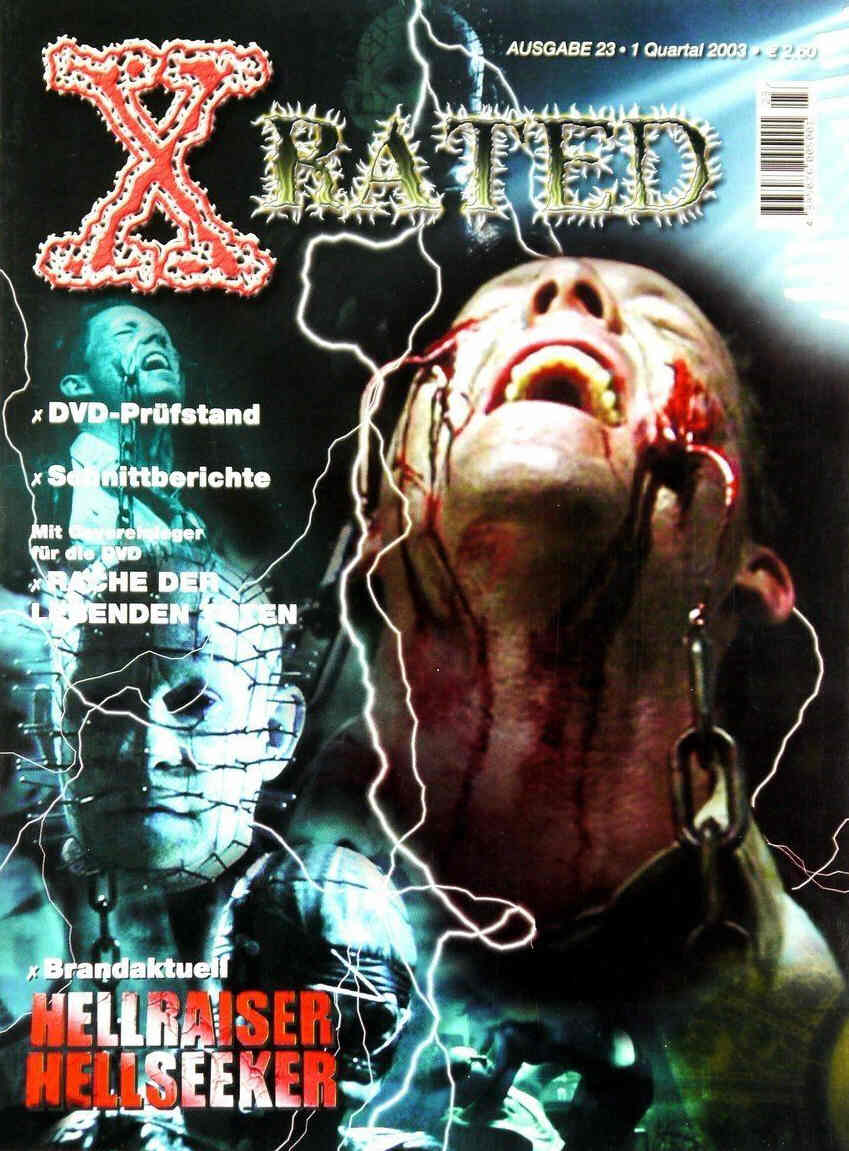 X RATED magazine cover Issue 23 December 2002