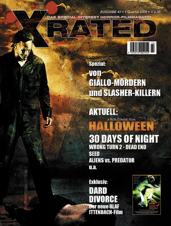 X RATED magazine cover Issue 43  2008