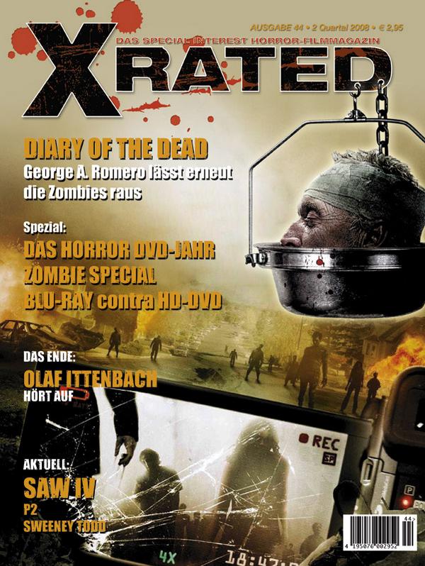 X RATED magazine cover Issue 44  2008