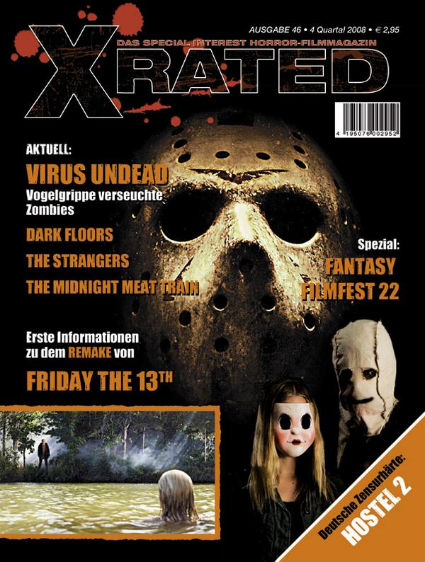X RATED magazine cover Issue 46  2008