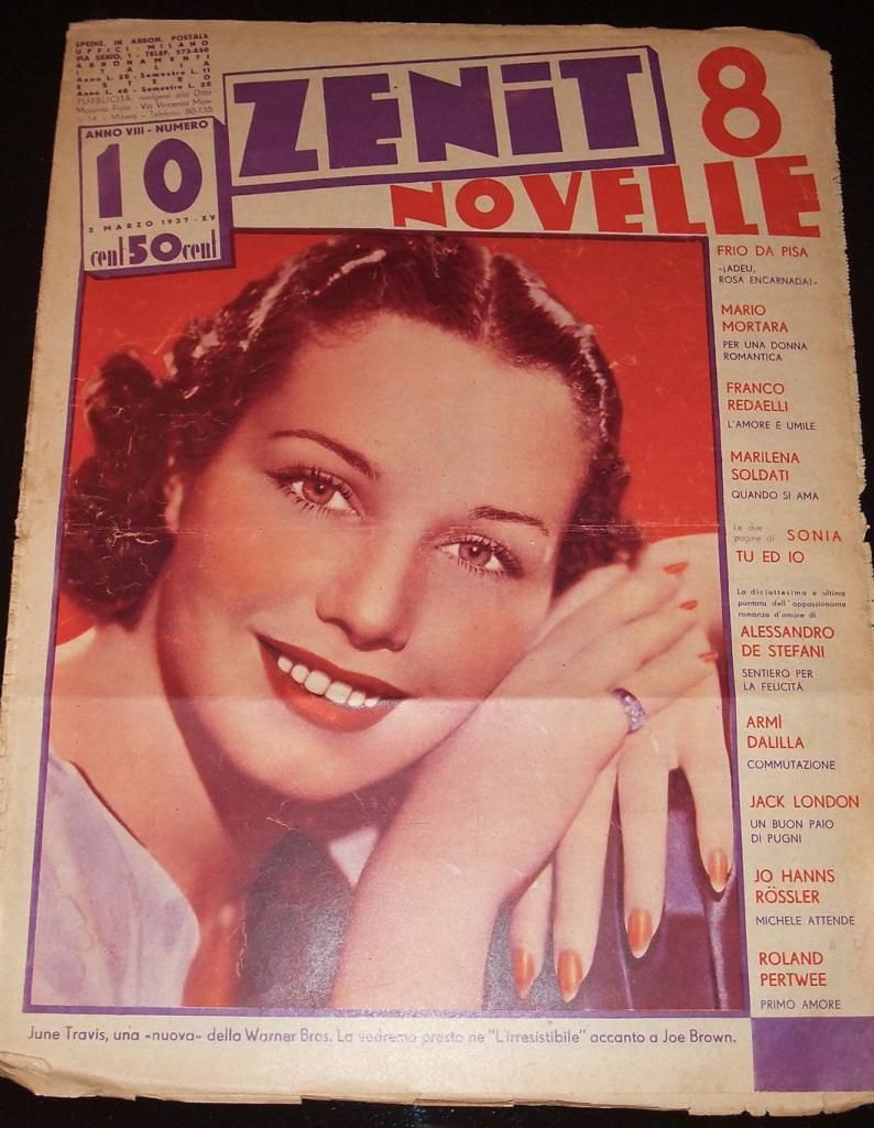ZENIT NOVELLE magazine side cover Issue 10  1937